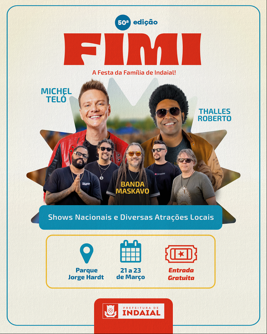 Prefeitura lança programação da 50ª FIMI comemorativa ao aniversário de Indaial